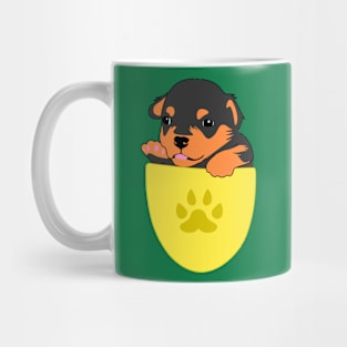 Cute puppy inside a pocket a perfect gift for dog lover Mug